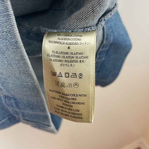 Free people denim pinafore dress size small - Picture 6 of 8